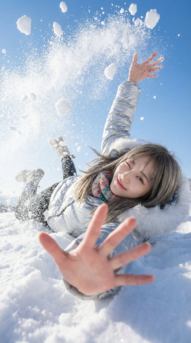 Playful Winter Backfall Shot