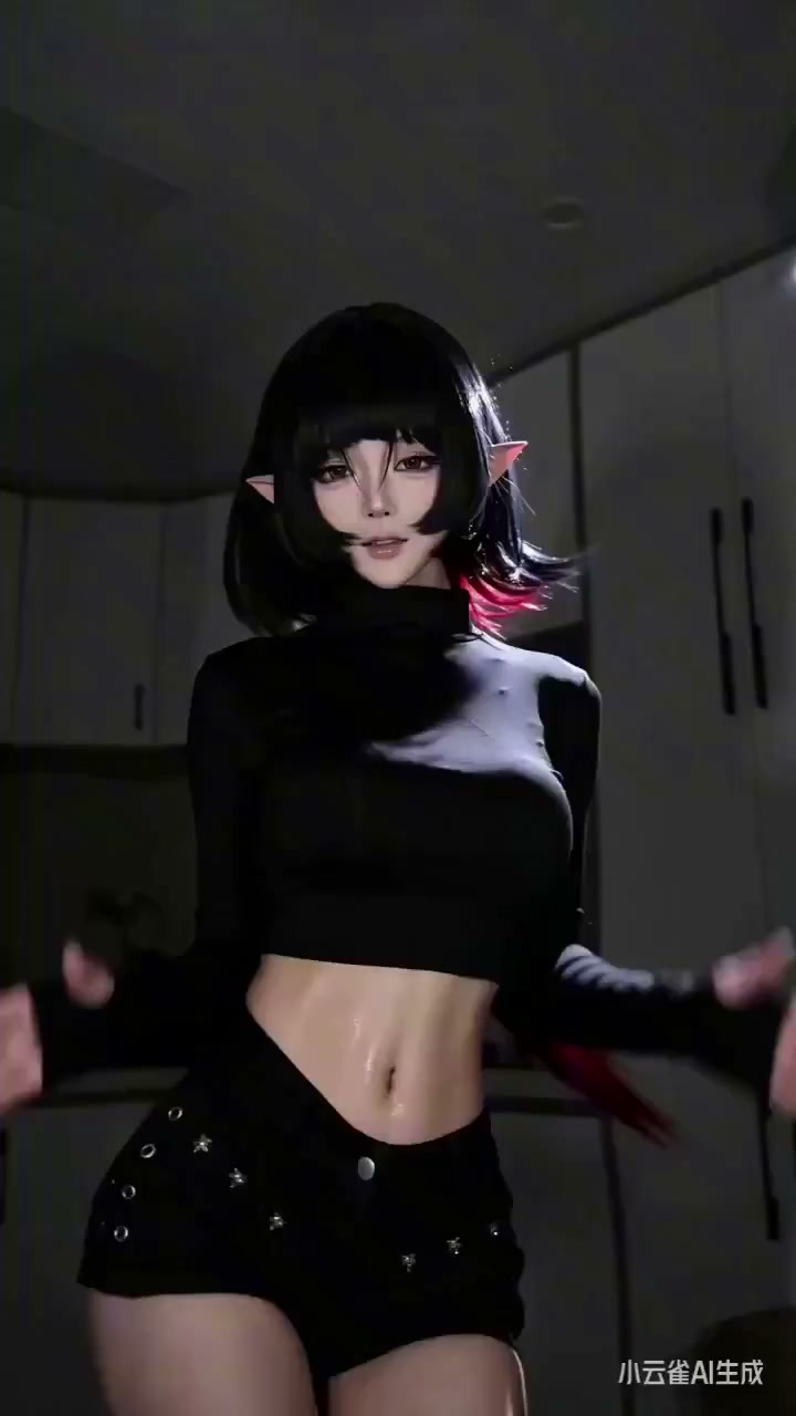 Rhythmic Dance in Low Key Lighting