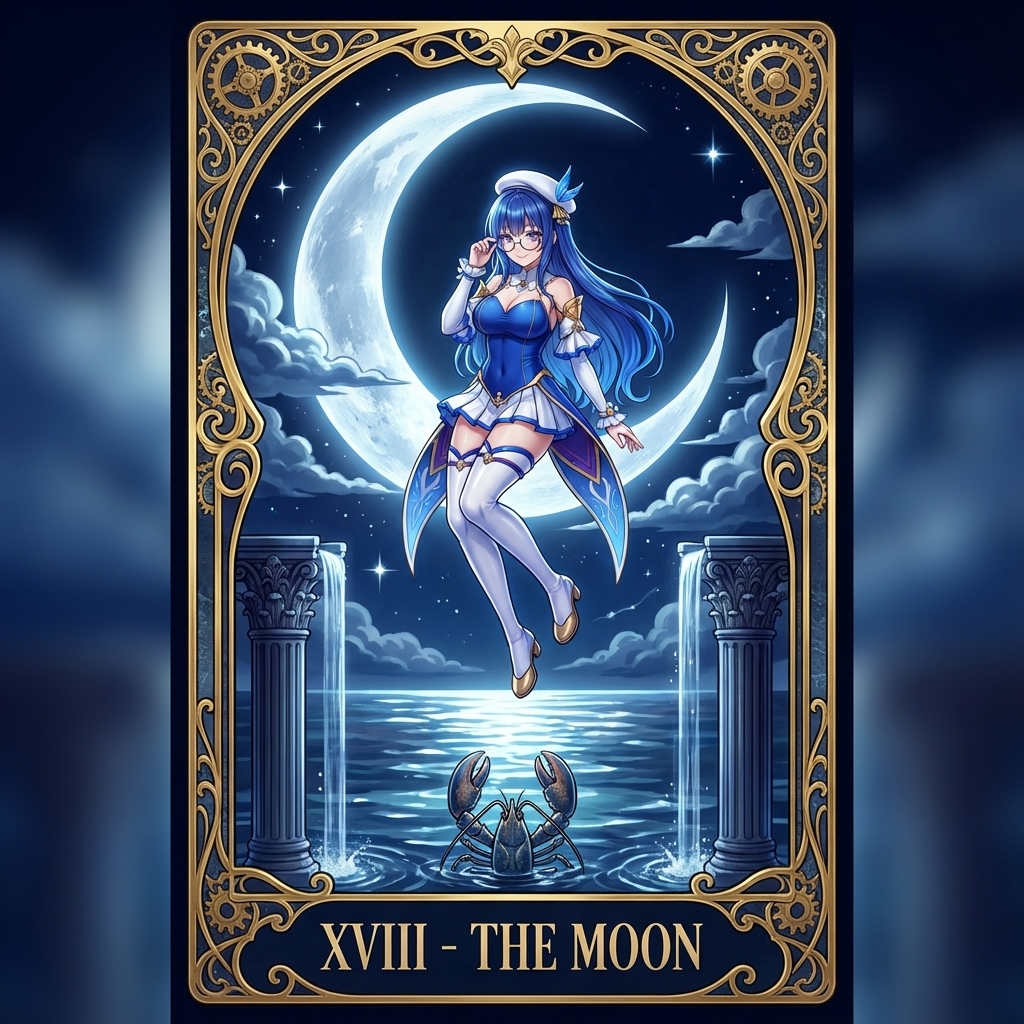 Mystical Moon Tarot Gothic Art Nouveau