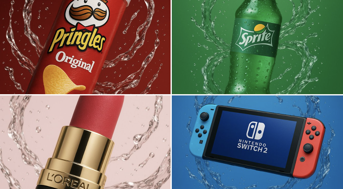 Square Image of Studio-lit Product Photography of a Product Suspended in