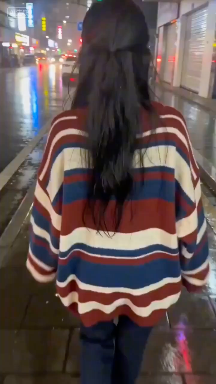 Rainy Night Neon Sweet Look Back