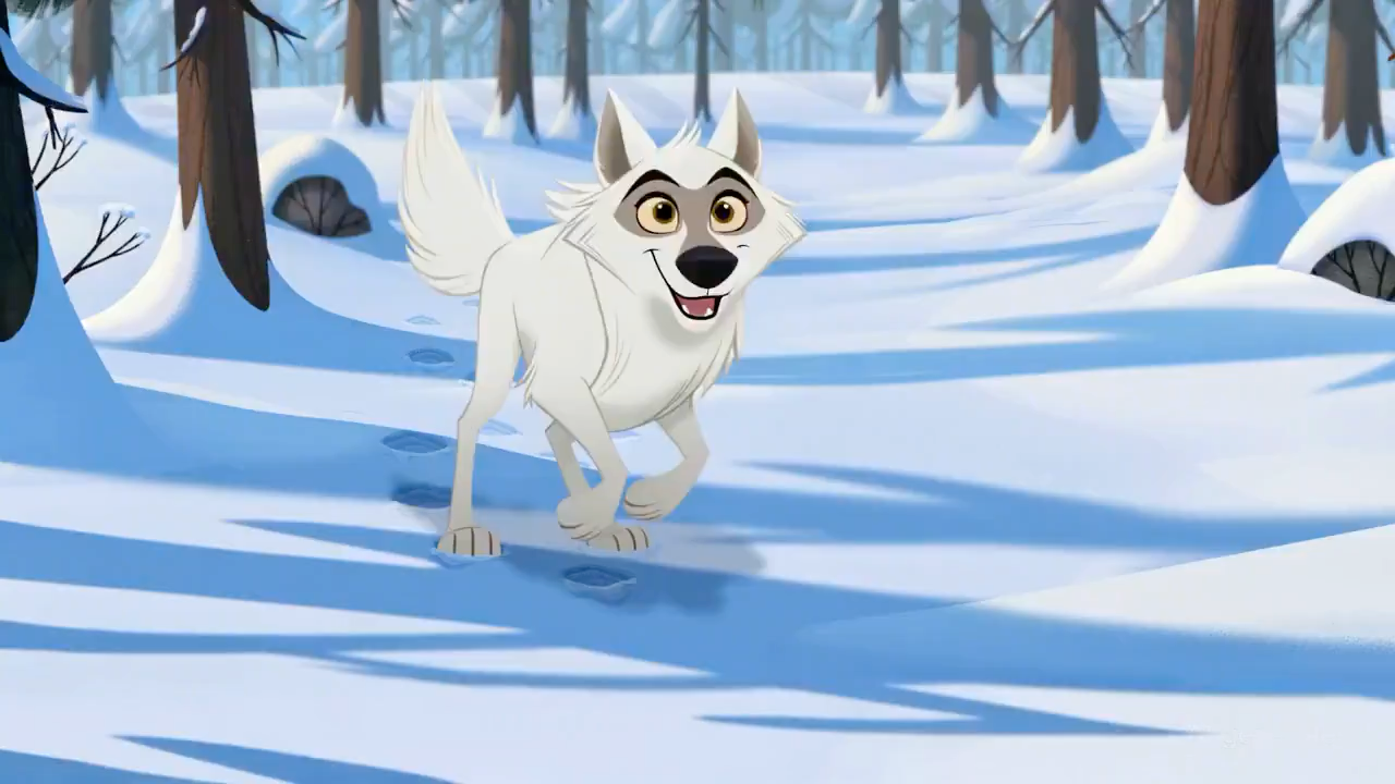 White Wolf Girl Snow Adventure