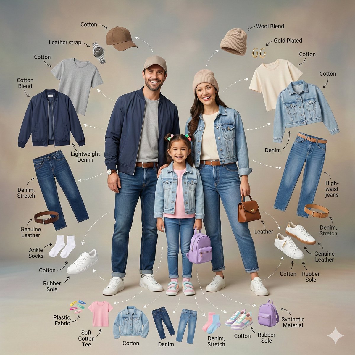 Ultra Realistic Family Fashion