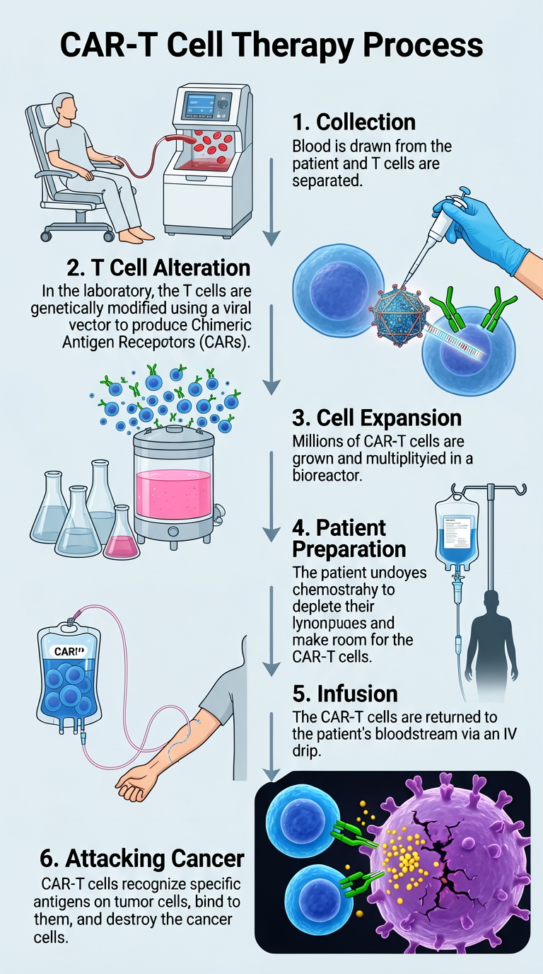 CAR-T Cell Therapy Flowchart