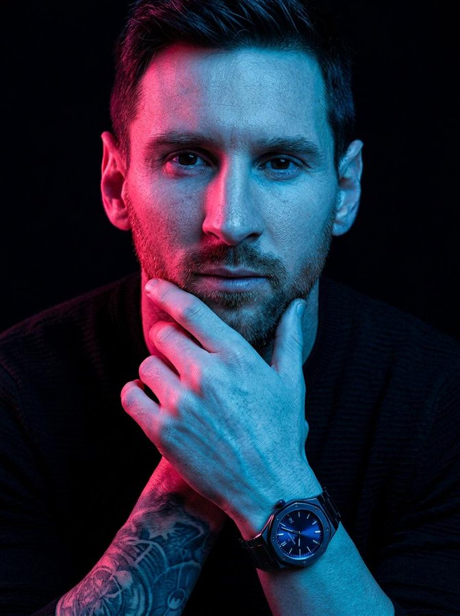 Neon Dual Tone Thoughtful Portrait