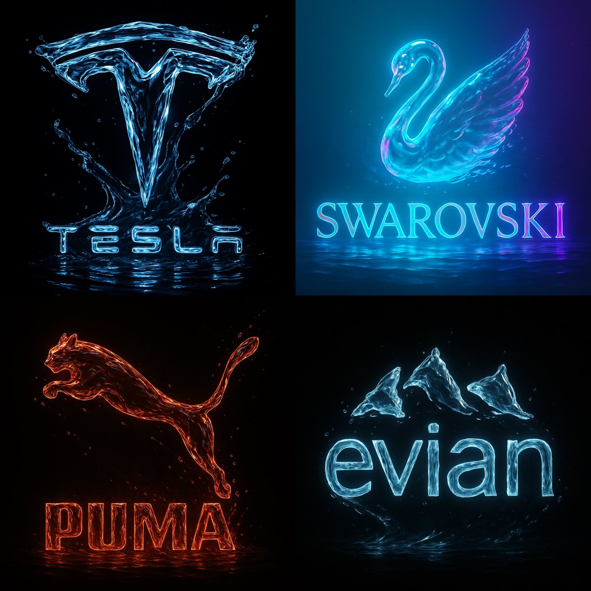 Ultra-high Resolution 8K Cinematic Render of the Brand Name Logo Sculpted
