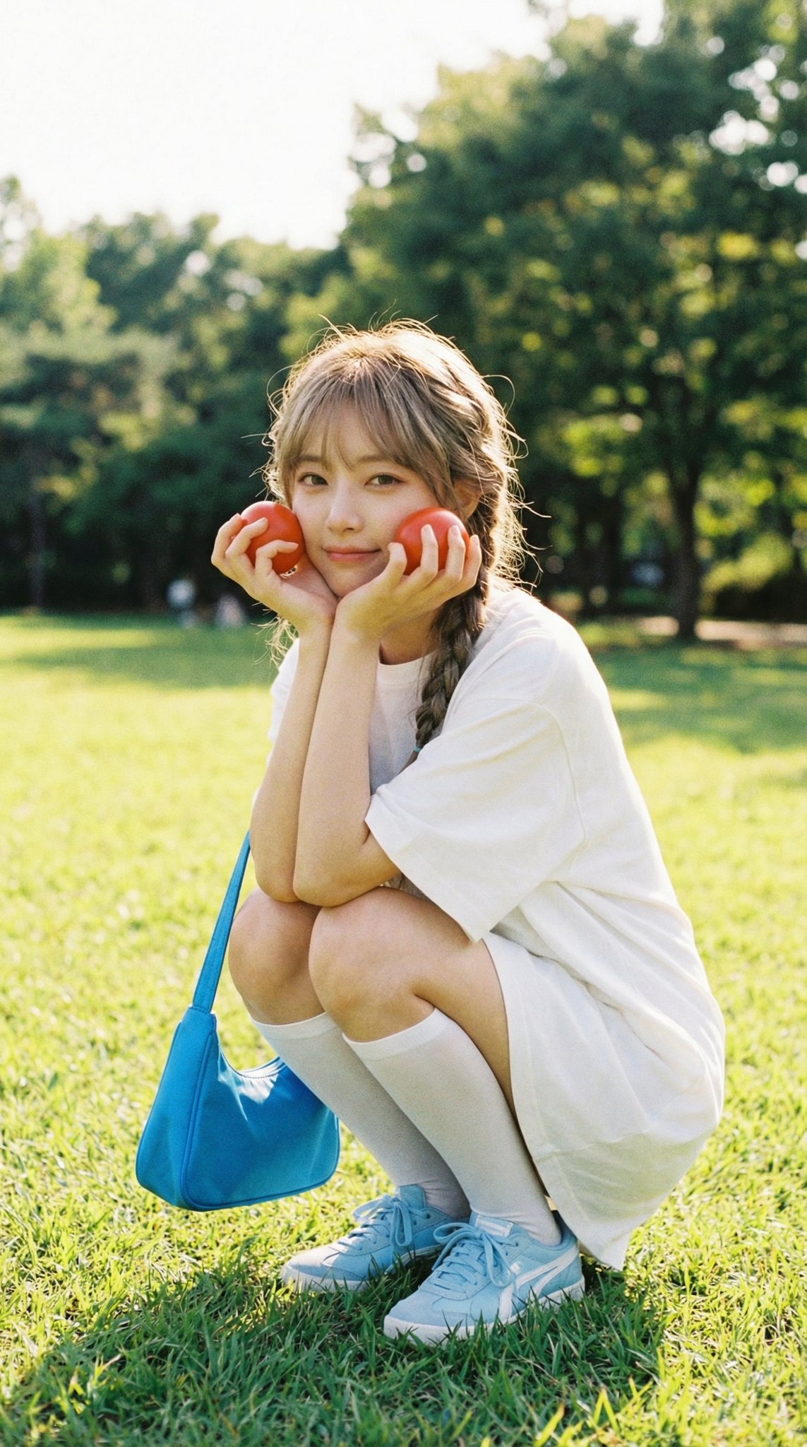 Playful Summer Tomato Cheeks