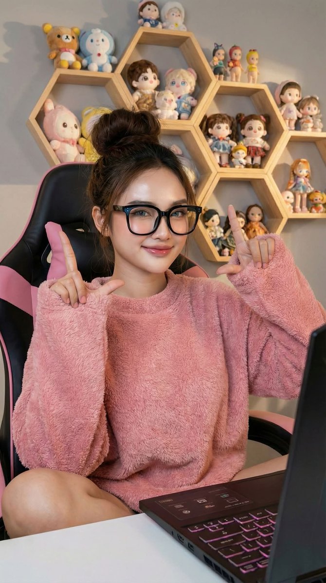 Korean Sweet Gamer Portrait of a girl