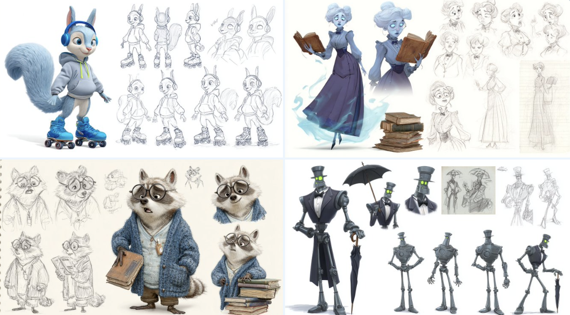 Character Sheet of Detailed Description of Thecharacter in the Style of