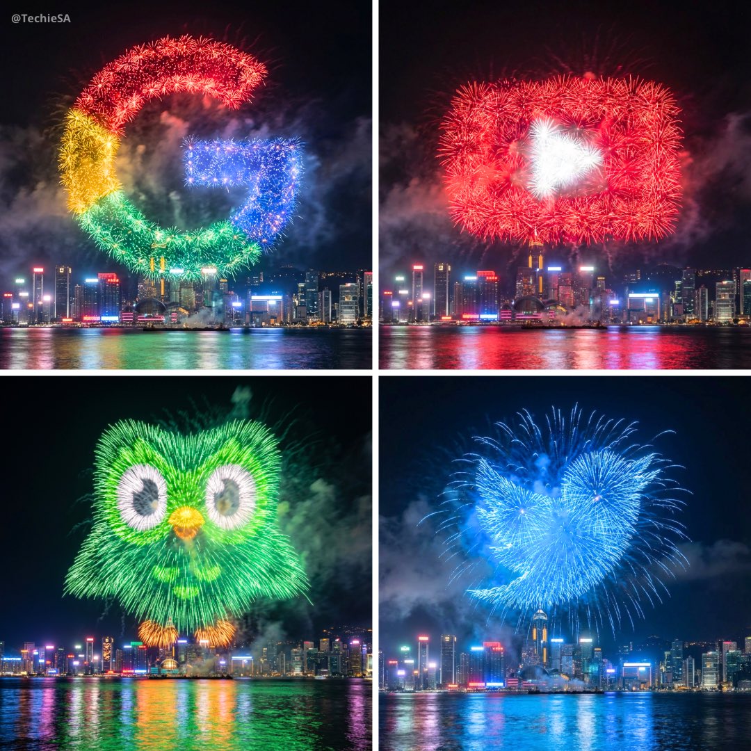 A Spectacular Fireworks Display Photograph over a Waterfront Cityscape at Night