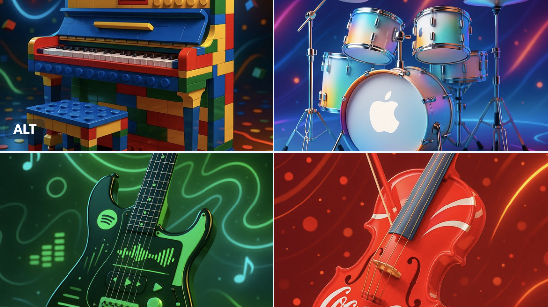 Highly Stylized and Vibrant Promotional Image of a INSTRUMENT Designed in
