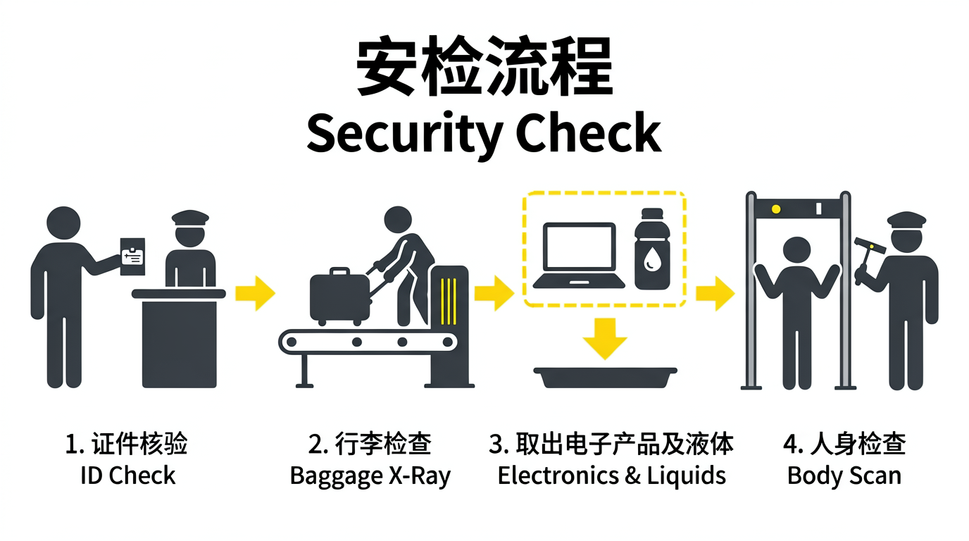 Security Check Pictogram Guide