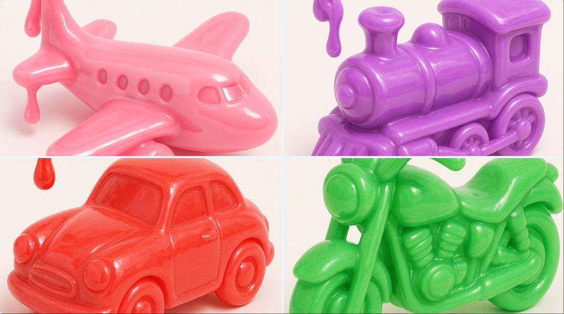 Style Realistic 3D Render Material Glossy Slime-like Material Texture Smooth Soft