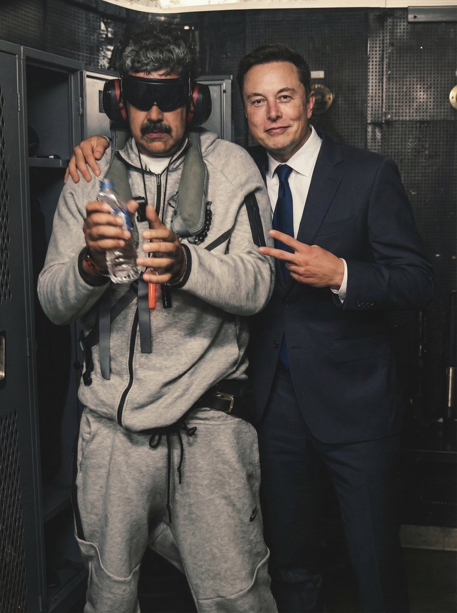 Musk Venezuela President Locker Room