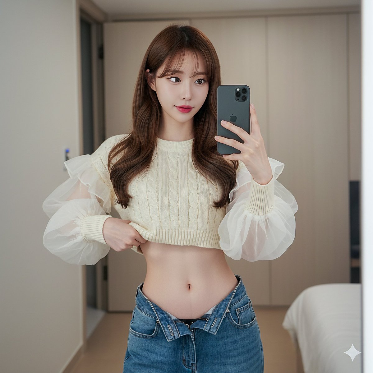 Mirror Selfie of Bedroom