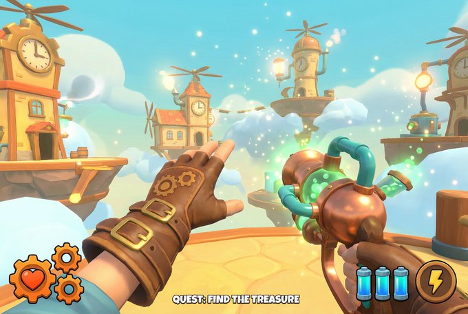 First-Person Shooter View