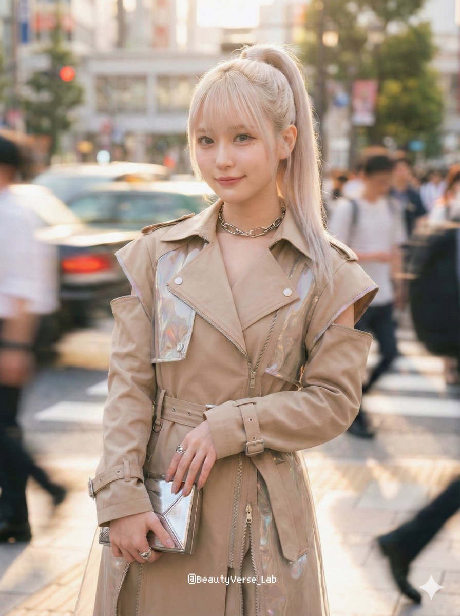 Urban Stream Light Japanese Avant Garde Girl