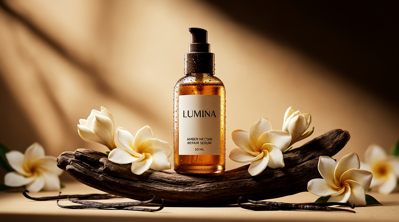Amber Serum Luxury Ad Photography