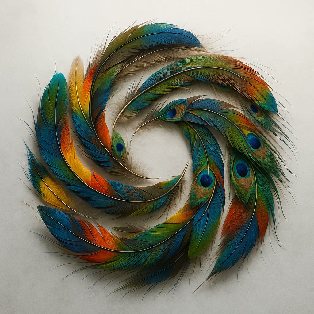 Detailed Overhead Shot of a Fluid Colorful OpenAI Logo Created by