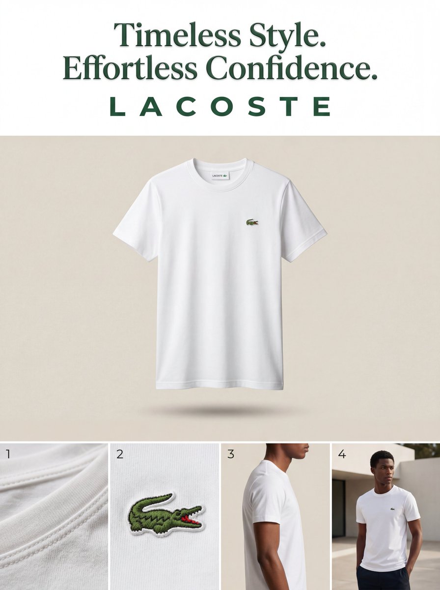 Minimalist Aesthetic Lacoste Ad