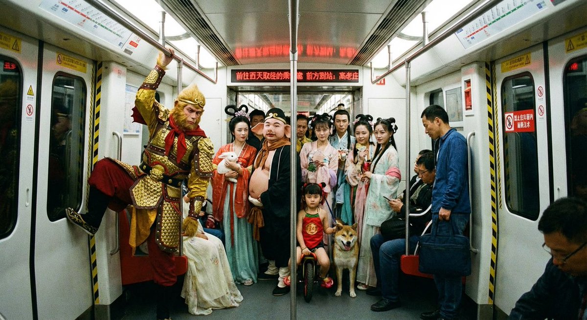 Journey to the West Characters on the Subway