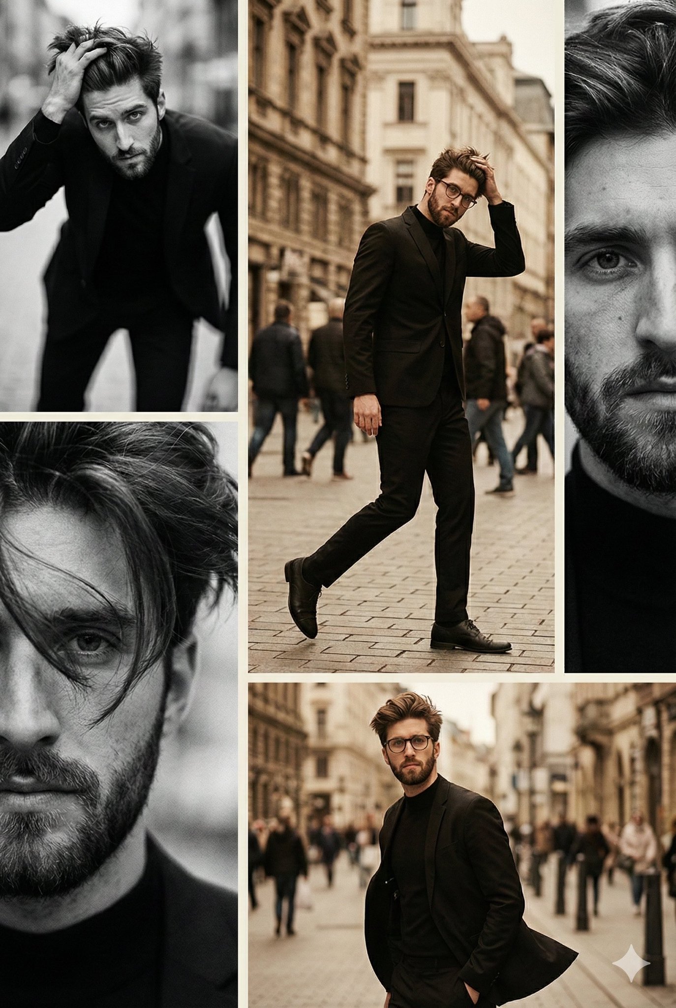 Vintage Male Editorial Collage