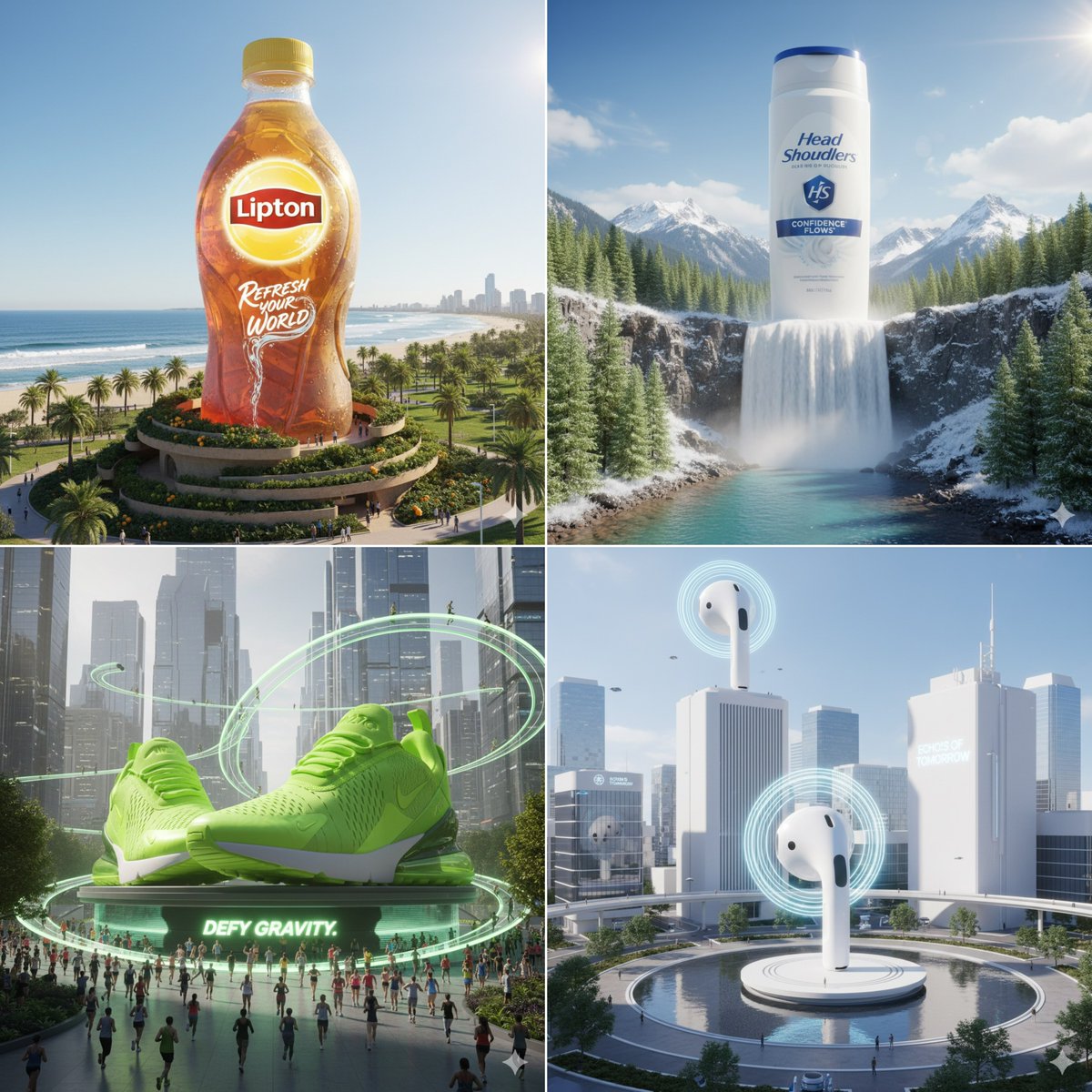 Ultra-realistic CGI Shot of a Giant PRODUCT NAME HERE Seamlessly Integrated