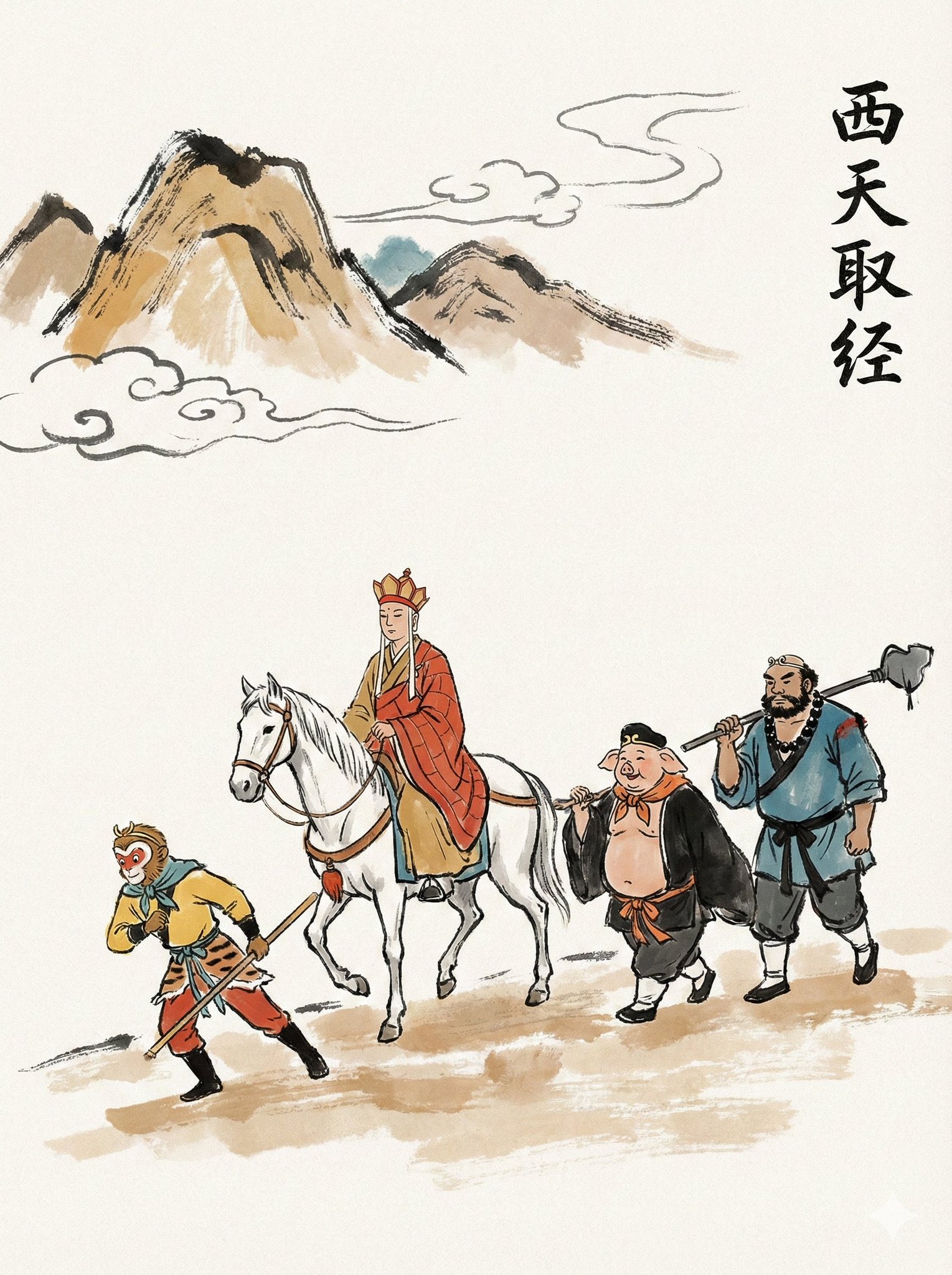 Neo-Chinese Ink-Wash Picture Book