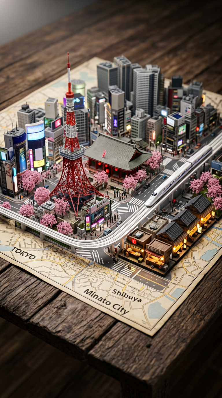 Tokyo Miniature City 3D Map